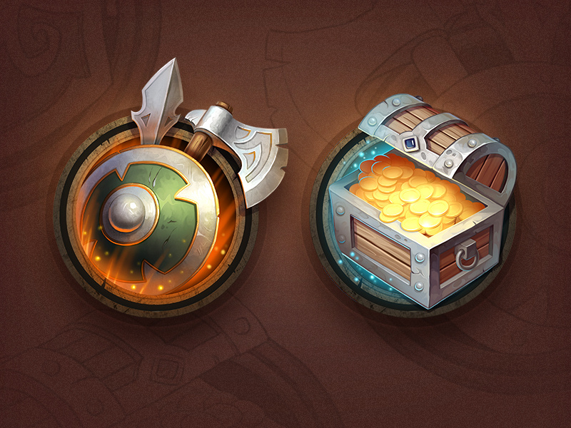 Gold Treasure Chest by NestStrix Game Art Studio on Dribbble