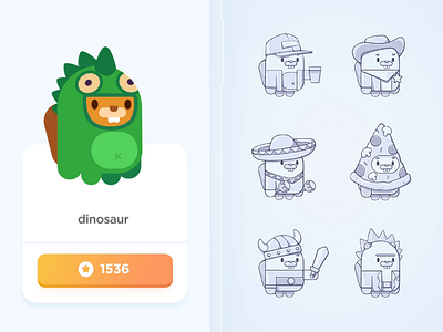 Shop Screen animal app bear character color costume design dinosaur education flash illustration language prize screen shop sketch study teach wizard