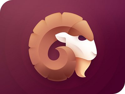 Ram Logo animal brand branding design digital eye head horn icon identity logo logotype mark ram sheep symbol