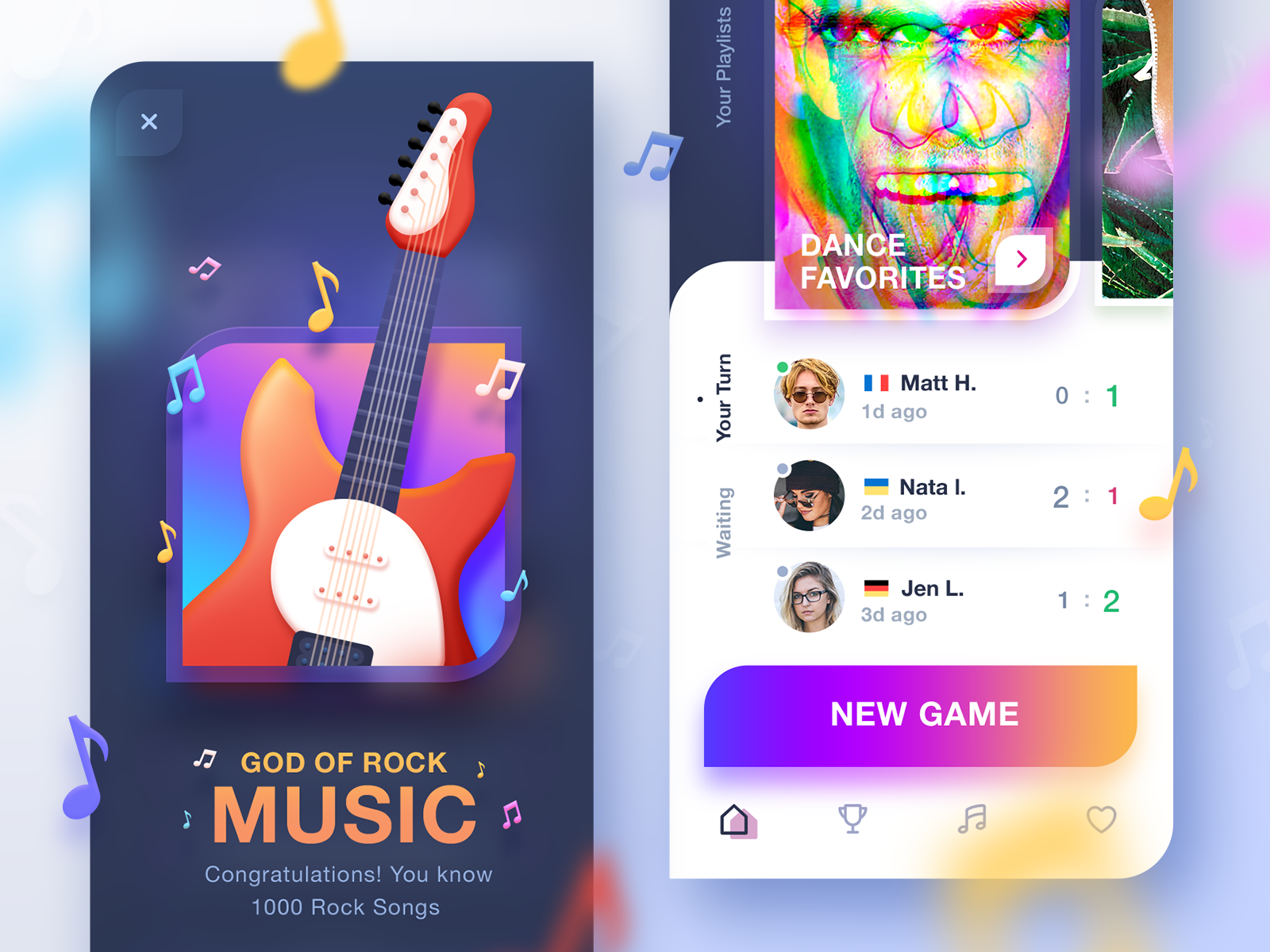 Music Game App by NestStrix Game Art Studio on Dribbble