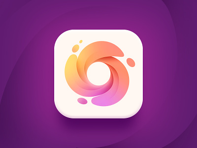 Сream iOS Icon branding cream gradient icon ios logo logotype mark pink sweet white