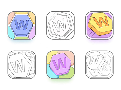 App Icon Sketches app design game icon icons ios letter puzzle sketch sketches word