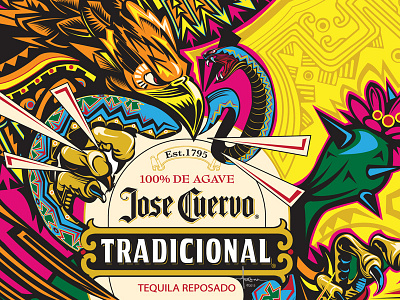 Jose Cuervo Tradicional Tequila Wrap © Orlando Arocena arocena bottle commission de el grito jose mexican orlando