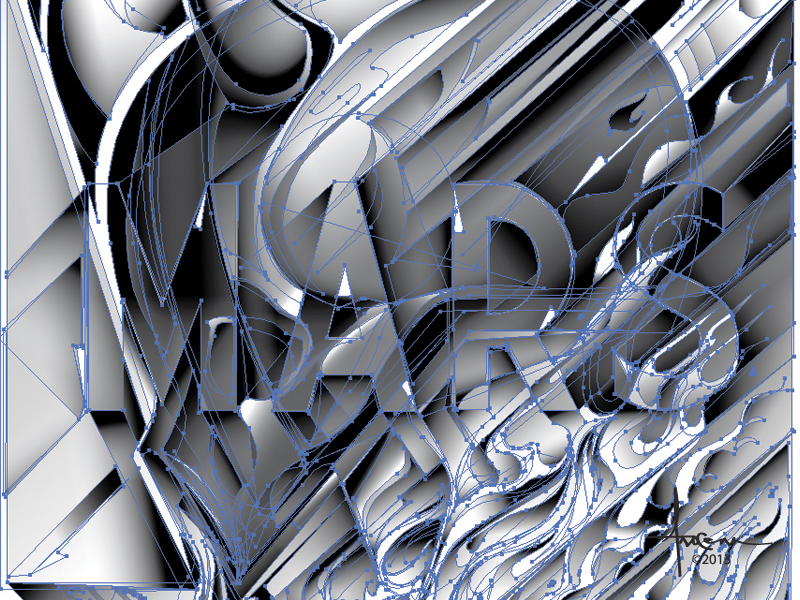 Mars copryright Orlando Arocena 2013 Drbl vector adobe illustrator orlando arocena mars elp mythology fire skull horns war