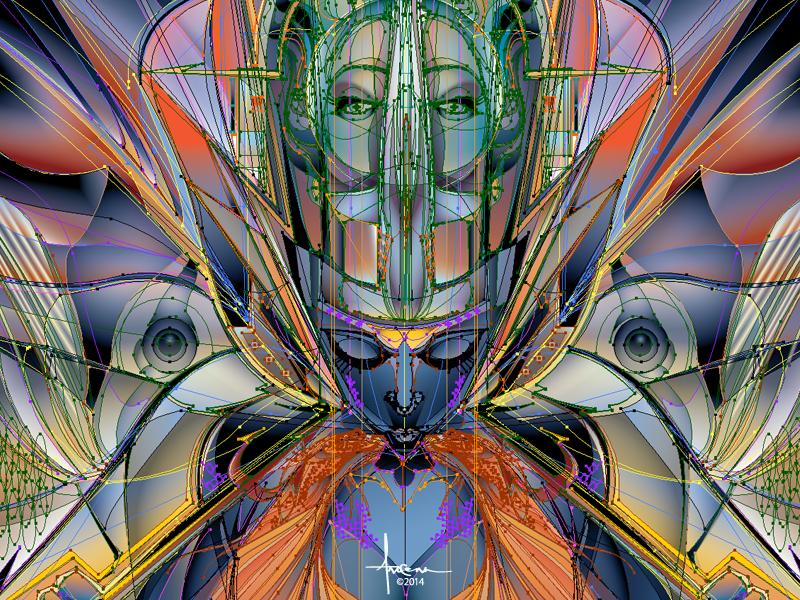 Guilt Of The Nereid Kiss Orlando Arocena 2014 Drbble vector adobe illustrator orlando arocena sexy kiss guilt nereid wacom fish sub-mariner pop-deco
