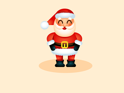 Santa Claus adobe illustrator cartoon christmas colorful creative cute graphic design holidays lovaly modern santa