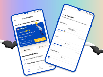 Education Loan app Design