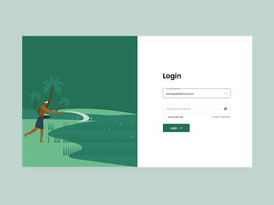 Login Page Design adobe xd design ui