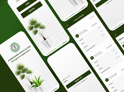 Jharkhand Horticulture Management App adobe xd ui ux