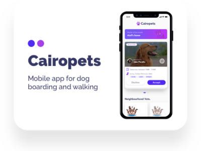 Cairopets iOS mobile app