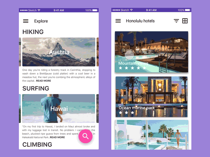 Travel app concept app booking concept design holiday traveling ui ux vacation