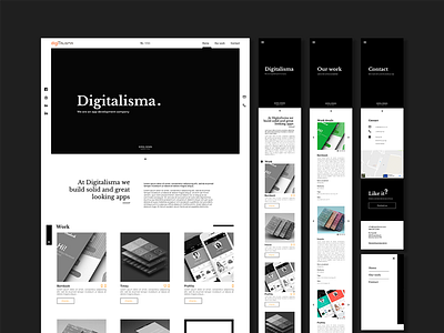 Digitalisma website app app development black company digitalisma minimal portfolio webdesign website