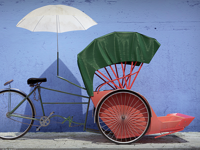 Rickshaw Malaysia - 3D 3dsmax rickshaw vray