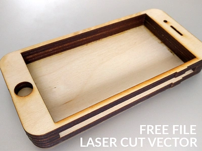 FREE prototype Iphone cut diy laser mockup paper prototype prototyping vector wood