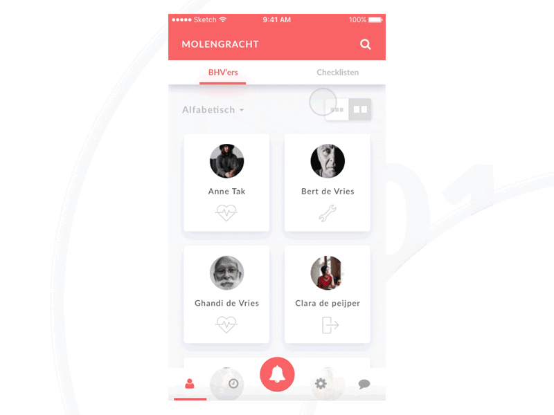 Principle card UI