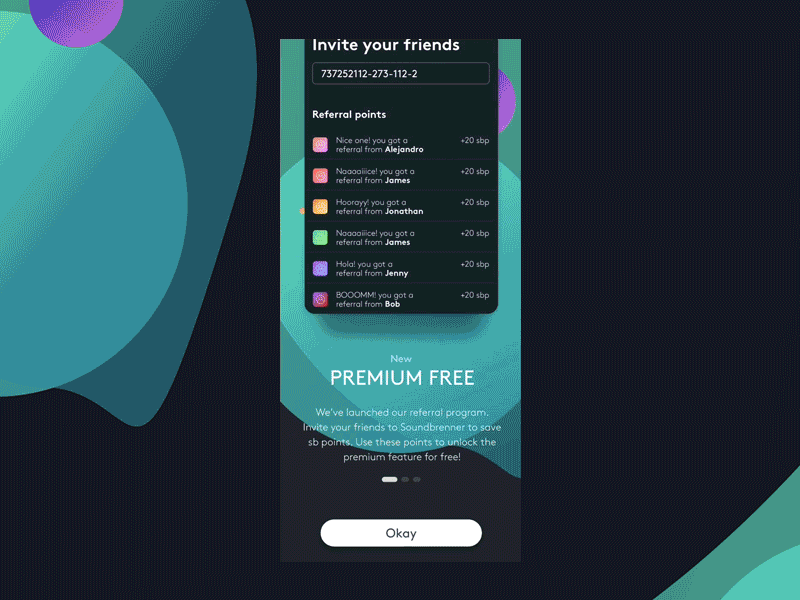 Protopie test music cards discovery colorfull dark ui sketch protopie