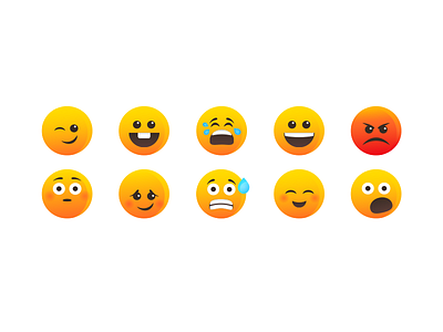 Emoji all the pretty colors banter emoji emoticon faces illustration nathan walker