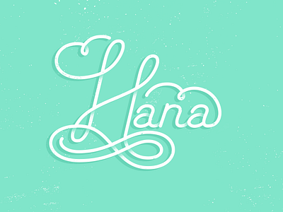 Hana lettering