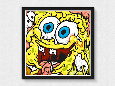 Drippy Spongebob & Patrick all the pretty colors cartoon drip melted nathan walker patrick spongebob