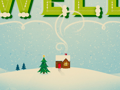 All is Well atpc christmas design holiday illustration nathan snow song type typography vector walker winter