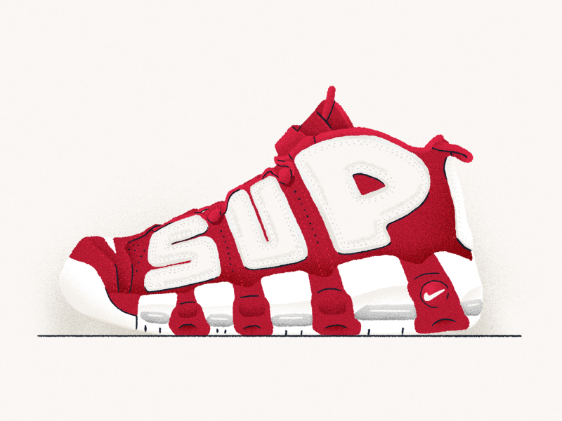 Supreme store shoe drawing