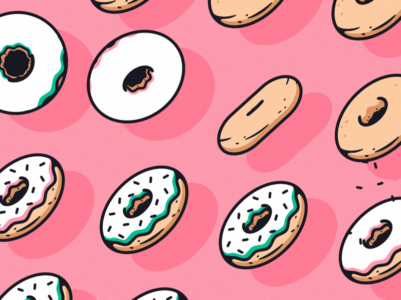 Never Ending Donuts all the pretty colors beer brewnuts craft donuts motion snacks sweets