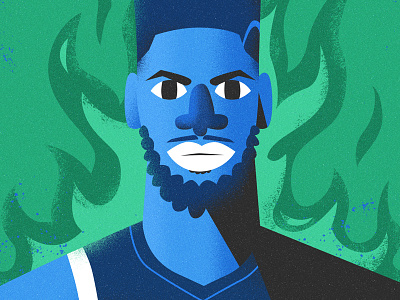 Karl-Anthony Towns all the pretty colors basketball character kat nathan walker nba players sports timberwolves