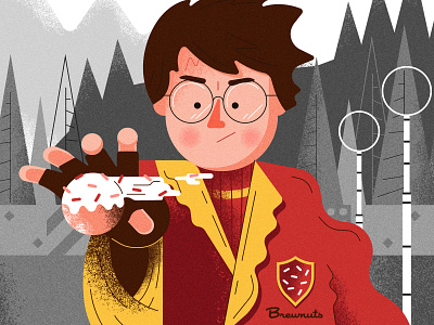 Brewnuts & Harry Potter all the pretty colors beer character donuts fan art harry potter nathan walker