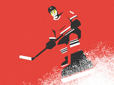 Uninterrupted - Art of the Deke blackhawks character deke hockey minimal nathan walker patrick kane uninterrupted