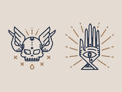 Game Icons all the pretty colors character hand mythology nathan walker nordic norse skull tattoo