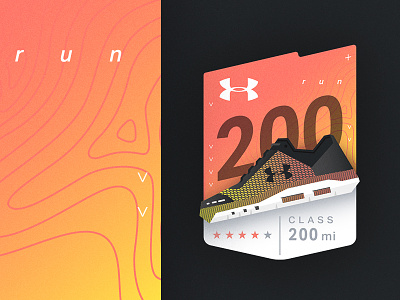 UA Badge Design all the pretty color badge lockup nathan walker running shoes sports ua ui under armour