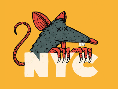 Rats new york nyc procreate rat subway