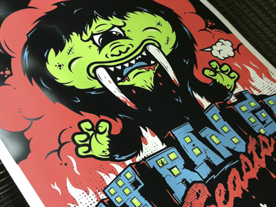 Kaiju Alert Poster by Jesse Cooke on Dribbble
