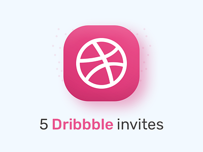 5 Dribbble Invites