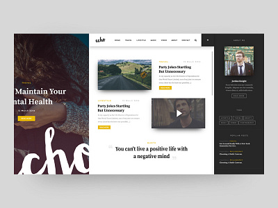 Echo Blog blog magazine web design