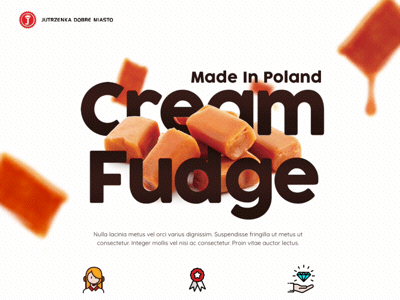 Cream Fudge animation parallax principle sketch webdesign