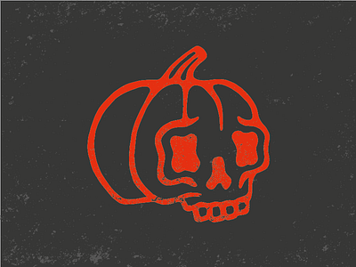 Pumpkin bone halloween pumpkin skull
