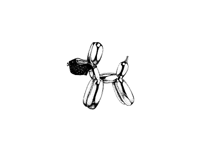 True balloon dog dot dotwork true