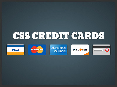 Pure CSS Credit Cards Icons codepen credit cards css hmtl icons pure css