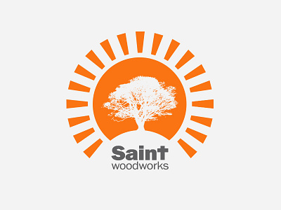 Saint Woodworks branding logo