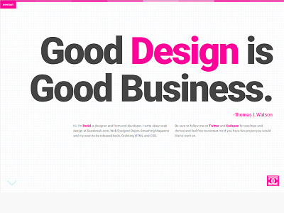 Home page design home page ibm typography