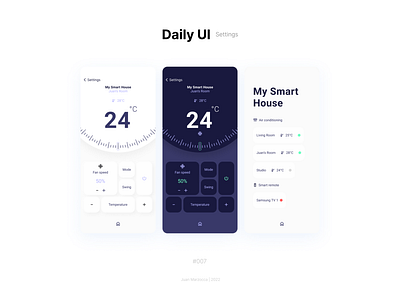 DailyUi 007 • Settings
