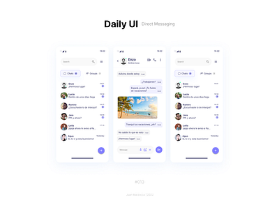 DailyUi 013 - Direct Messaging