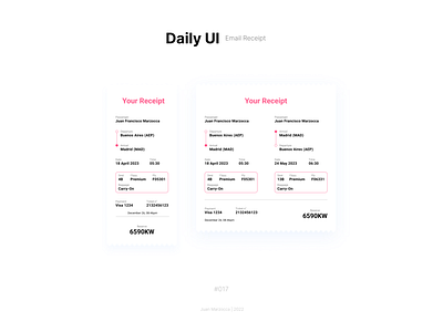 DailyUi #17 - Email Receipt app design graphic design ui uiux uxui