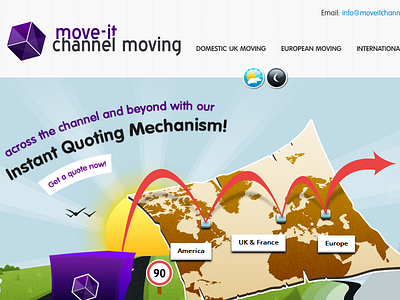 Custom artwork for removals company website