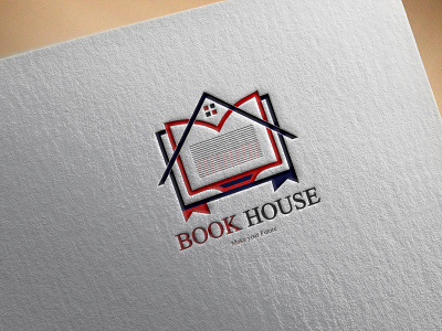 Book house logo design app book house logo book logo branding creative design educational logo design graphic design illustration logo logo folio minimalist portfolio stationary logo ui
