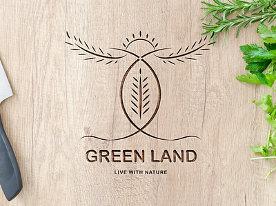 GREEN LAND LOGO DESIGN app branding creative creative logo design design graphic design green land ogo design illustration logo logo branding logo folio logo portfolio logofolio 2022 minimal logo design minimalist nature logo design portfolio professional logo design ui unique logo design