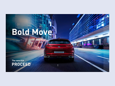 The All-new Kia Proceed Web UI Animation 2019 animation car ceed desktop header kia landing design landing page proceed product design ui uiux user interface ux web website