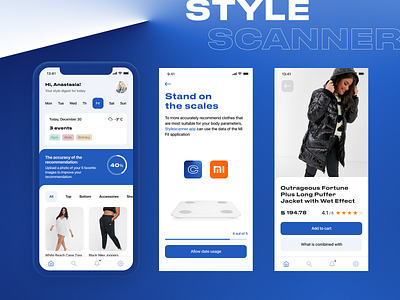 Stylescanner App Smart Wardrobe Concept 2020 2019 app app design clothes design fit mobile mobile ui ui user interface ux wardrobe