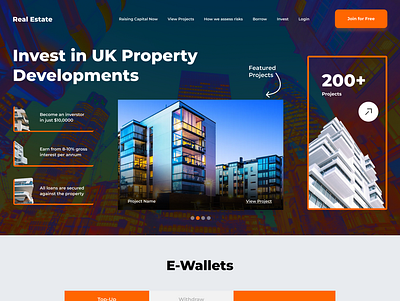 Real Estate Consultant Web Concept minimal modern real estate simple ui web design